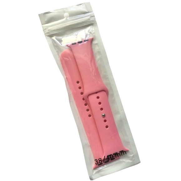 5/$20 NEW Pink Bubble Gum Silicone Sport Band Apple Watch Band 38/40/41mm - Picture 6 of 7